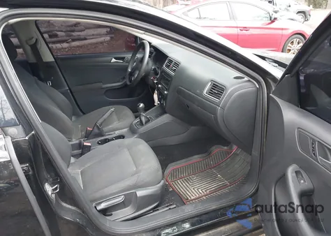 2012 Volkswagen Jetta 2.0L S из США, поврежденный, VIN 3VW1K7AJ7CM357849